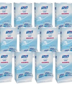 PURELL&reg; Cottony Soft Sanitizing Wipes - 5" x 7" - White - Soft, Moist, Textured, Individually Wrapped - For Hand - 120 Per Box - 12 / Carton