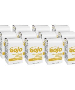 Gojo&reg; Gold & Klean Antimicrobial Lotion Soap - Fresh Scent - 27.1 fl oz (800 mL) - Dirt Remover, Bacteria Remover, Kill Germs - Leak Proof, Non-clog, Bio-based - 12 / Carton