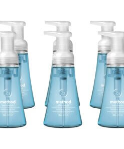 Method Foaming Hand Soap - Sea Mineral Scent - 10 fl oz (295.7 mL) - Pump Bottle Dispenser - Hand - Light Blue - Rich Lather, Non-toxic - 6 / Carton