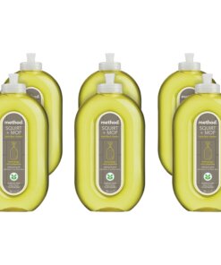 Method Squirt + Mop Hard Floor Cleaner - Ready-To-Use Spray - 25 fl oz (0.8 quart) - Lemon Ginger Scent - 6 / Carton - Lemon