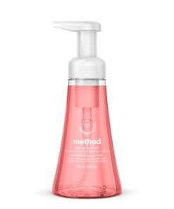 Method Foaming Hand Soap - Pink Grapefruit Scent - 10 fl oz (295.7 mL) - Pump Bottle Dispenser - Hand - Light Pink - Pleasant Scent, Paraben-free, Phthalate-free, Triclosan-free - 6 / Carton