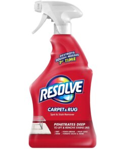 Resolve Stain Remover Cleaner - Spray - 22 fl oz (0.7 quart) - Fresh Scent - 12 / Carton - Light Yellow