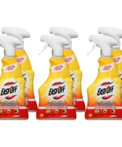Easy-Off Specialty Kitchen Degreaser - Spray - 16 fl oz (0.5 quart) - Lemon Scent - 6 / Carton - Clear
