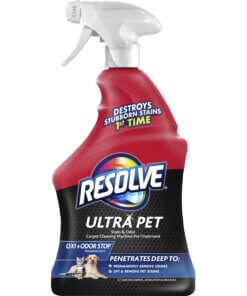 Resolve Ultra Stain/Odor Remover - For Cat, Dog - Recommended for Stain Removal, Odor Removal, Urine Stain, Feces, Urine Smell, Vomit, Red Wine, Juice, Residue, Food Stain - Fresh Scent - 1 quart - 6