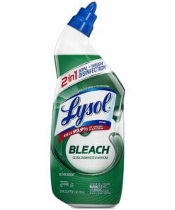 Lysol Bleach Toilet Bowl Cleaner - 24 fl oz (0.8 quart) - Bottle - 1 Each - Blue