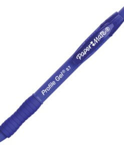Paper Mate Profile Gel 0.7mm Retractable Pen - 0.7 mm Pen Point Size - Retractable - Blue - 1 Dozen