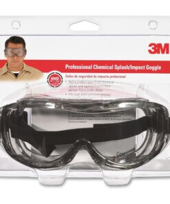 3M Chemical Splash/Impact Goggles - Wraparound Lens, Flame Resistant, Adjustable Headband, Vented, Lightweight, Comfortable, Anti-fog - Particulate, Airborne Particle, Chemical, Splash Protection - Clear - 1 Each