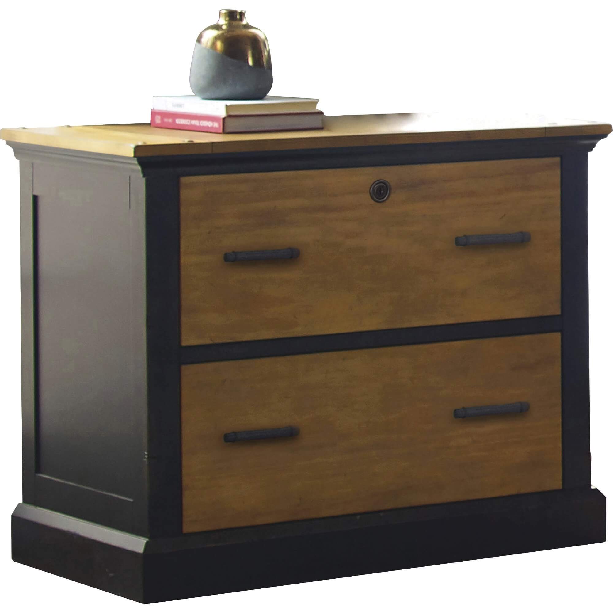 Martin Toulouse Lateral File - 2-Drawer - 36" x 22" x 30" - 2 x File Drawer(s) - Finish: Chestnut, Aged Ebony, Warm Honey