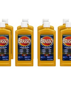 Brasso Metal Polish - Liquid - 8 fl oz (0.3 quart) - Bottle - 8 / Carton - Tan