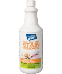 M?tsenb?cker's Lift Off Food/Drink/Pet Stain Remover - Liquid - 32 fl oz (1 quart) - Bottle - 1 Each - White
