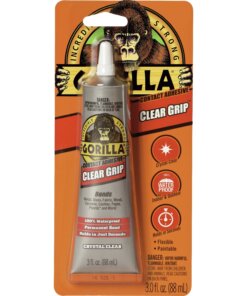 Gorilla Clear Grip Contact Adhesive - 3 fl oz - 1 Each - Clear