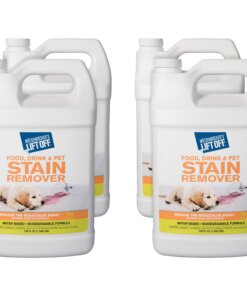 M?tsenb?cker's Lift Off Food/Drink/Pet Stain Remover - Liquid - 128 fl oz (4 quart) - Bottle - 4 / Carton - White