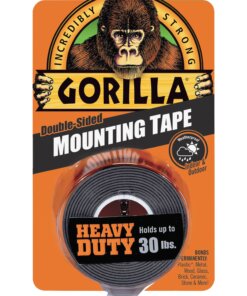 Gorilla Heavy Duty Mounting Tape - 5 ft Length x 1" Width - 1 Each - Black