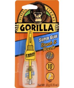 Gorilla Brush & Nozzle Super Glue - 0.35 oz - 1 Each - Clear