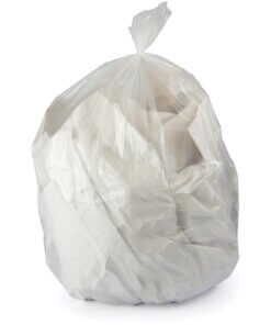 Heritage 2 Mil Linear Low-Density Polyethylene Clear Can Liners - 44" Width x 50" Length - 2 mil (51 Micron) Thickness - Low Density - Clear - Linear Low-Density Polyethylene (LLDPE) - 100/Carton - 100 Per Carton