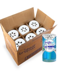 Bright Air Max Odor Eliminator - Gel - 4 fl oz (0.1 quart) - Cool + Clean - 6 / Carton - Phthalate-free, BHT Free, Paraben-free, Formaldehyde-free, NPE-free, Triclosan-free, Odor Neutralizer