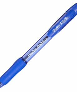 Paper Mate Profile 1.0mm Ballpoint Pens - Medium Pen Point - 1 mm Pen Point Size - Conical Pen Point Style - Retractable - Blue - Blue Barrel - 1 Dozen