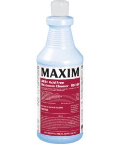 Midlab Restroom Cleaner - 32 fl oz (1 quart) - Fresh Scent - 12 / Carton - Blue