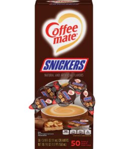 Coffee mate Snickers Flavored Liquid Creamer Singles - Snicker Flavor - 0.38 fl oz (11 mL) - 50/Box - 50 Serving