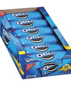 Oreo Chocolate Sandwich Cookies - Vanilla Creme, Chocolate - 2.40 oz - 12 / Box