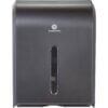 Georgia-Pacific Combi-Fold Paper Towel Dispenser - C Fold, Multifold, BigFold, Z Fold Dispenser - 400 x C Fold, 600 x Multifold - 15.5" Height x 11" Width x 5.3" Depth - Plastic - Black - Durable, Key Lock - 1 / Carton