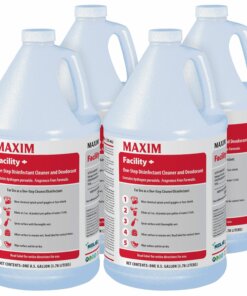 Maxim Facility+ One Step Disinfectant - 128 fl oz (4 quart) - 4 / Carton - Clear