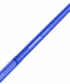Paper Mate Write Bros. Ballpoint Stick Pens - Medium Pen Point - Blue - Blue Barrel - 1 Dozen