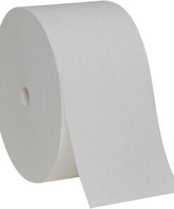 Pacific Blue Ultra Door Tissue Dispenser Refill - 2 Ply - 3.25" x 4.05" - White - Coreless Roll, Bio-based - For Office Building, Public Facilities, School - 24 / Carton