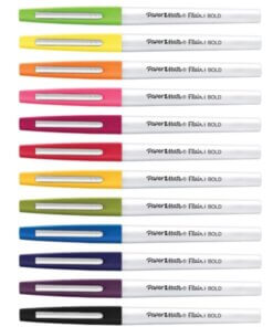 Paper Mate Flair Felt Tip Pens - Bold Pen Point - Assorted - 12 / Pack