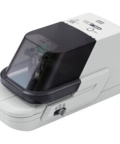 MAX Heavy-duty Electronic Stapler - 70 Sheets Capacity - 5000 Staple Capacity - Gray Black