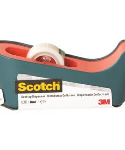 Scotch Desktop Tape Dispenser - 1" Core - Non-skid Base, Weighted Base - Sea Green - 1 Each