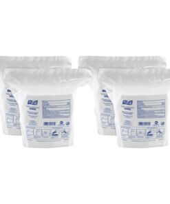 PURELL&reg; Refill Pouch Hand Sanitizing Wipes - 5" x 6" - White - Alcohol-free, Durable - For Hand, Food Processor, Office, Health Club, Grocery Store Per Pouch - 4 / Carton