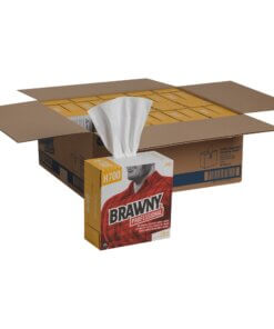 Brawny&reg; Professional H700 Disposable Cleaning Towels - Interfolded - 9" x 12.40" - White - Disposable, Heavyweight, Durable, Soft, Tear Resistant, Low Linting - For Industry, Manufacturing - 176 Per Box - 10 / Carton