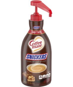 Coffee mate Snickers Flavored Liquid Creamer Pump - Snicker Flavor - 50.72 fl oz (1.50 L) - 1EachBottle