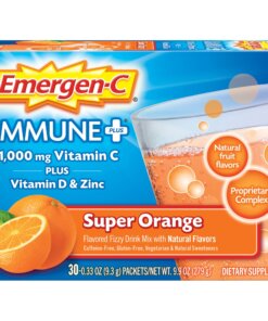 Emergen-C Immune+ Super Orange Powder Drink Mix - For Immune Support - Super Orange - 1 Each - 30 Per Box