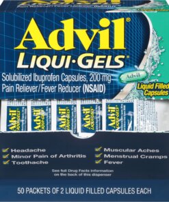 Advil Liqui-Gels - For Pain, Headache, Backache, Menstrual Cramp, Joint Pain, Fever - 1 Each - 2 Per Packet