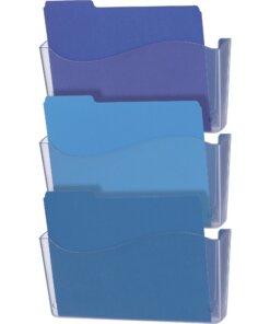 Officemate Unbreakable Wall File - 6.5" Height x 13.8" Width x 3" Depth - Unbreakable - Clear - 1 Each