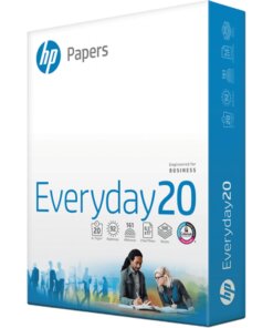 HP Everyday20 Office Paper - Ultra White - 92 Brightness - Letter - 8 1/2" x 11" - 20 lb Basis Weight - 75 g/m² Grammage - 10 / Carton - 500 - FSC - Acid-free, ColorLok Technology