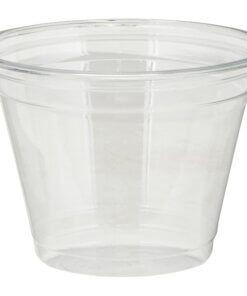 Dixie Squat Cold Cups by GP Pro - 9 fl oz - 50 / Pack - Clear - PETE Plastic - Soda, Iced Coffee, Sample, Restaurant, Coffee Shop, Breakroom, Lobby, Cold Drink, Beverage