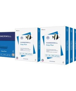 Hammermill Copy Plus Paper - White - 92 Brightness - Letter - 8 1/2" x 11" - 20 lb Basis Weight - 10 / Carton - FSC - Acid-free, Quick Drying