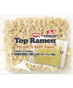 NISSIN FOODS Top Ramen Beef Picante Cup Noodles - Beef Picante - 3 oz - 24 / Carton