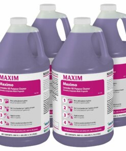Maxim Lavender All-Purpose Cleaner - Concentrate Liquid - 128 fl oz (4 quart) - Lavender Scent - 4 / Carton - Purple