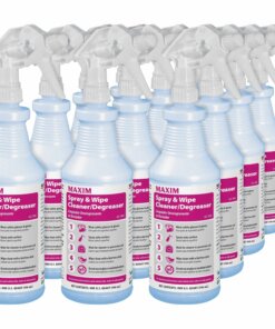 Midlab Spray & Wipe Cleaner/Degreaser - Ready-To-Use Spray - 32 fl oz (1 quart) - Citrus Scent - 12 / Carton - Light Green