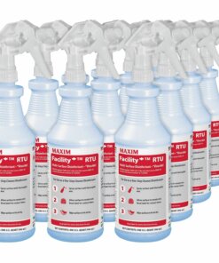 Maxim Facility Multi-Surface Disinfectant - Ready-To-Use Liquid - 32 fl oz (1 quart) - 12 / Carton - Colorless
