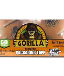 Gorilla Heavy-Duty Tough & Wide Shipping/Packaging Tape - 30 yd Length x 2.83" Width - 3" Core - 2 / Pack - Clear