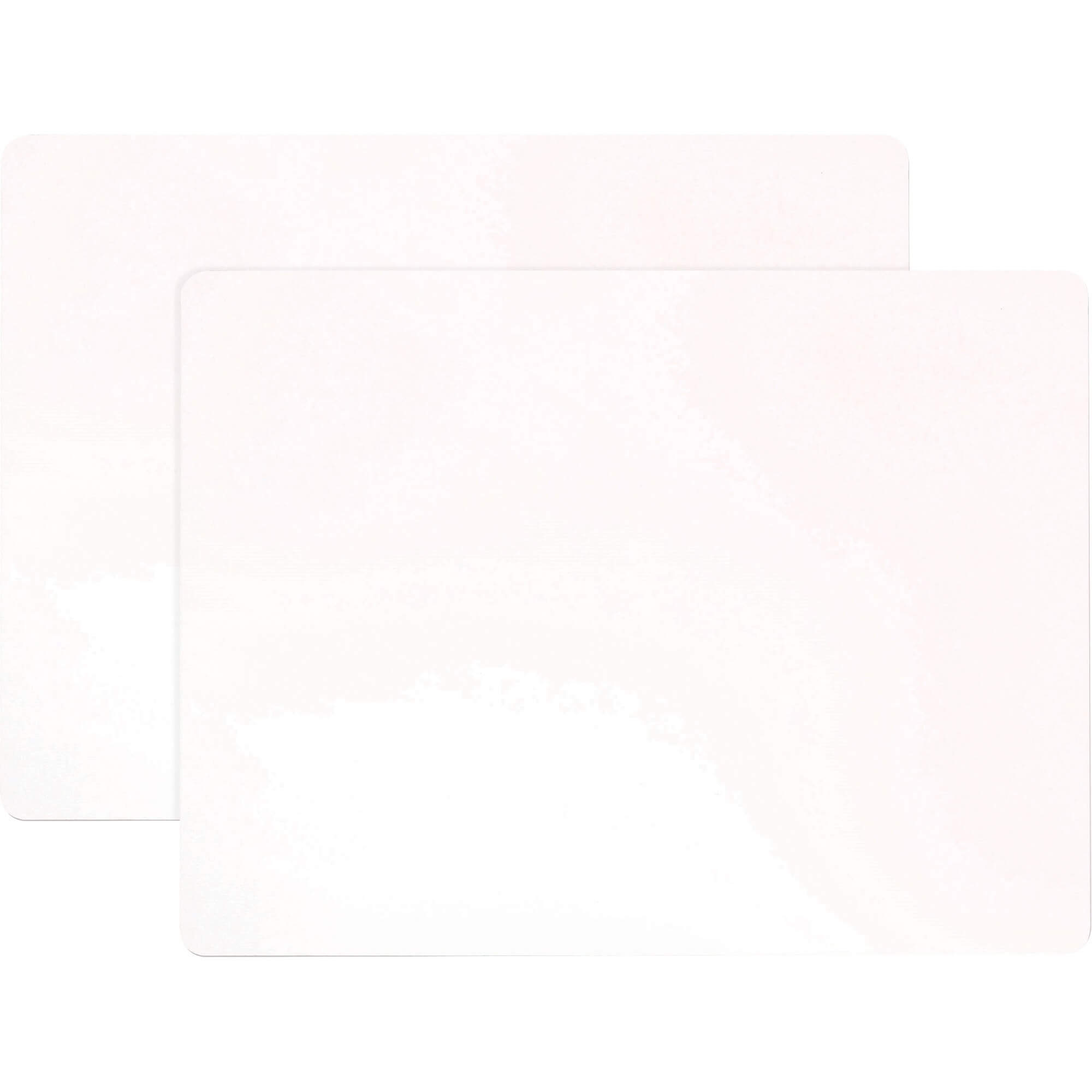 Pacon 2-sided Dry-erase Whiteboard - 12" (1 ft) Width x 9" (0.8 ft) Height - White Melamine Surface - 2 Each