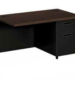 HON Metro Classic HP3235R Return - 42" x 24" x 29.5" - 5 x Box, File Drawer(s) - Square Edge - Finish: Black