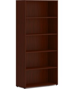 HON Mod HLPLBC3013B5 Book Case - 30" x 13" x 65" - 5 Shelve(s) - Finish: Mahogany
