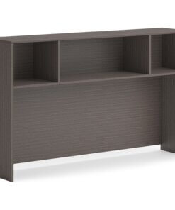 HON Mod HLPLDH66 Hutch - 66" x 14" x 39.8" - Finish: Slate Teak