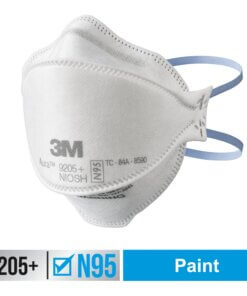 3M Aura N95 Particulate Respirator 9205 - Recommended for: Face - Lightweight, Soft, Comfortable, Adjustable Nose Clip, Disposable, Advanced Electret Media - Adult Size - Airborne Particle, Dust, Contaminant, Fog Protection - White - 20 / Pack